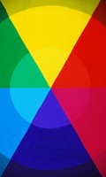 la teoría del color L como la palma de la lanza 