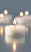 vela votiva V como Velas 