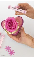 Floristische Arbeitstechniken F wie Farbdreiklang 