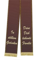Trauerband T wie Tischschmuck 