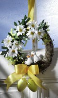 décorations de porte D comme des fleurs décoratives 