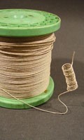 Vine binding wire V like votive candle 