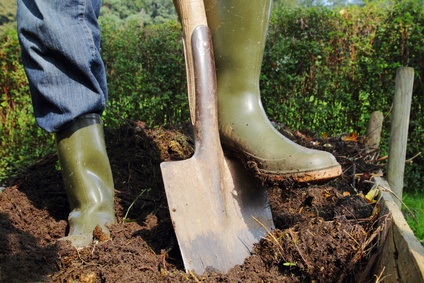 Kompost jetzt noch einmal umsetzen