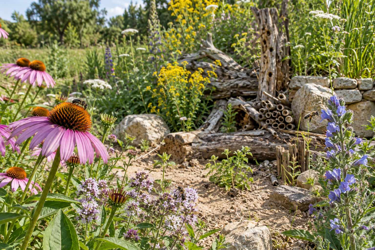 Welche Wildbienen nutzen ein Insektenhotel? Arten und Nisthilfen Insektenhotel