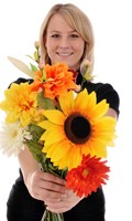 fiori artificiali F come feltro 