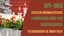 Festliche Weihnachtstafel