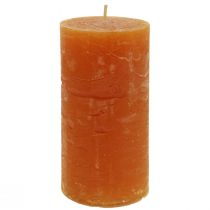 Artikel Stumpenkerzen Dunkelorange Durchgefärbt Sunset 50x100mm 4 St