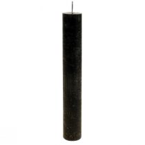 Artikel Stabkerzen durchgefärbt Schwarze Kerzen 34×240mm 4 St