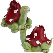 Artikel Schildkröten Deko Fliegenpilz Deko Grün Rot 10cm 2St