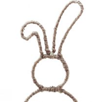 Artikel Osterhasen Deko Dekostecker Hase Metall Natur H36cm 4 St