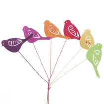 Artikel Frühlingsdeko Blumenstecker Holz Vogel Deko 28cm 18 St