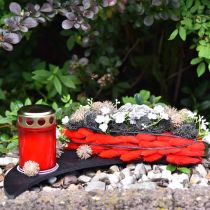 Artikel Grablicht zylindrisch Rot Ø6cm H10cm 12 St