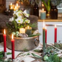 Artikel Deko-Schale Antik Look Metall Übertopf Golden Ø37/31cm 2er-Set