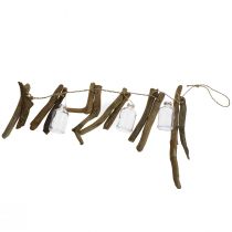 Artikel Treibholz Girlande maritim Treibholz Deko mit Glasvasen 70cm