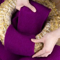 Artikel Filzband Wolle Fuchsia 15cm x 5m für Deko und Basteln