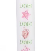 Artikel Adventskerze Kerze Advent Stumpenkerze Weiß 265/50mm 1 St