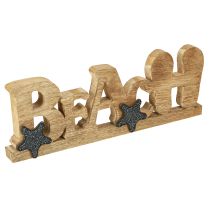 Artikel Aufsteller Schriftzug „Beach“ Maritime Deko Holz 35×12cm