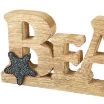 Artikel Aufsteller Schriftzug „Beach“ Maritime Deko Holz 35×12cm