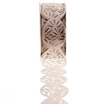 Artikel Samtband Ostereier Dekoband Ostern Creme 40mm 5m