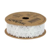 Artikel Satinband Weihnachtsband Band Schneeflocke Weiß 25mm 5m