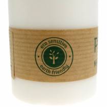 Artikel PURE Nature Safe Candle Stumpenkerze Stearin, Rapswachs 90/60mm Weiß 1 St