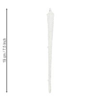 Artikel Baumschmuck Eiszapfen Glas Deko zum Hängen 19cm 3 St