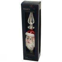 Artikel Baumspitze Glas Weihnachtsmann Christbaumspitze 34cm