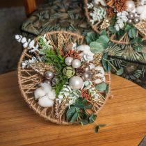 Artikel Baumwollblüte Deko Getrocknete Baumwolle Naturdeko Ø6cm 12 St