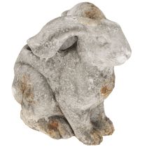 Artikel Beton Deko Hase Blumentopf Ostern Antik Grau H27cm