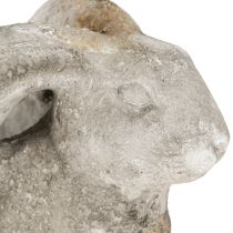 Artikel Beton Deko Hase Blumentopf Ostern Antik Grau H27cm