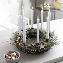 Artikel Steckschaum Ring mit Unterlage Schwarz H3,5cm Ø17cm 2 St