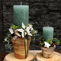 Artikel Samtband Grün Geschenkband Samt Dunkelgrün 10mm 20m