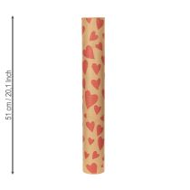 Artikel Nachhaltiges Geschenkpapier Wabenpapier Herzen Design für besondere Anlässe 25Meter