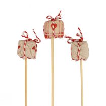 Artikel Blumenstecker Weihnachten Geschenkpäckchen Deko 2,5cm 15 St