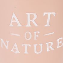 Artikel Blumentopf Zink Art of Nature Altrosa Ø17,5cm H15cm