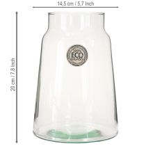 Artikel Blumenvase Glas klar Vase für Deko im Glas H20cm