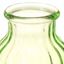 Artikel Blumenvasen Grün Glas Deko Retro Ø11cm H14,5cm 2St