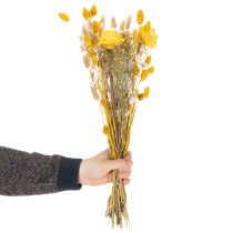 Artikel Trockenblumenstrauß mit Rosen aus Sola Holz Eleganter Blumenstrauß für natürliche Dekoration im Zuhause 50cm