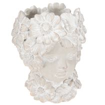 Artikel Büste aus Steinguss Skulptur Frau Übertopf Antik H21,5cm