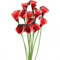Artikel Calla Rot bordeaux Kunstblumen im Bund 57cm 12 St