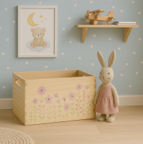 Artikel Kleine Holzbox Holzkiste Blumen Schmetterling 30x18cm