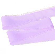 Artikel Chiffonband Flieder Stoffband mit Fransen Chiffon 40mm 15m