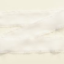 Artikel Chiffonband Weiß Stoffband Band mit Fransen 40mm 15m