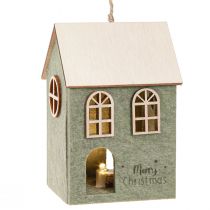 Artikel Christbaumschmuck Filz Deko Häuschen Grün H12,5cm 2 St