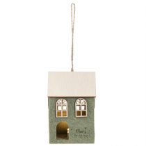 Artikel Christbaumschmuck Filz Deko Häuschen Grün H12,5cm 2 St