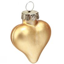Artikel Christbaumschmuck Weihnachten Herzen Gold 3cm 24 St