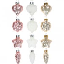 Artikel Christbaumschmuck Glas Weihnachtsbaumschmuck Pastell 12St