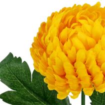 Artikel Chrysantheme Gelb Seidenblumen Ø7cm L18cm 4St
