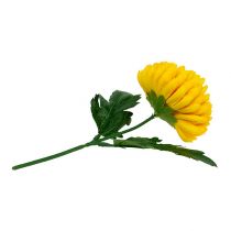 Artikel Chrysantheme Gelb Seidenblumen Ø7cm L18cm 4St