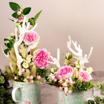 Artikel Rosenzweig Seidenrosen Kunstzweig Rosen Pink Cremefarben 79cm